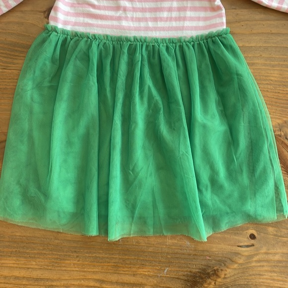 Hanna Andersson Pink/green tulle dress 3T EUC - Picture 5 of 7